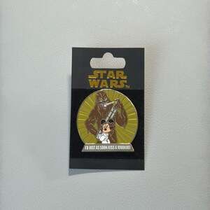 WDW DISNEY PIN 2009 STAR WARS Minnie "I'd Just As Soon Kiss A Wookiee" Chewbacca